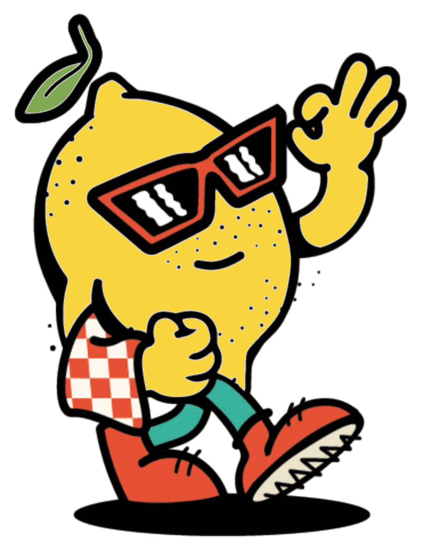 lemon food mascotte